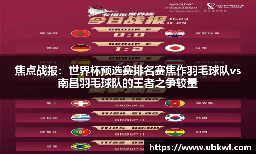焦点战报：世界杯预选赛排名赛焦作羽毛球队vs南昌羽毛球队的王者之争较量